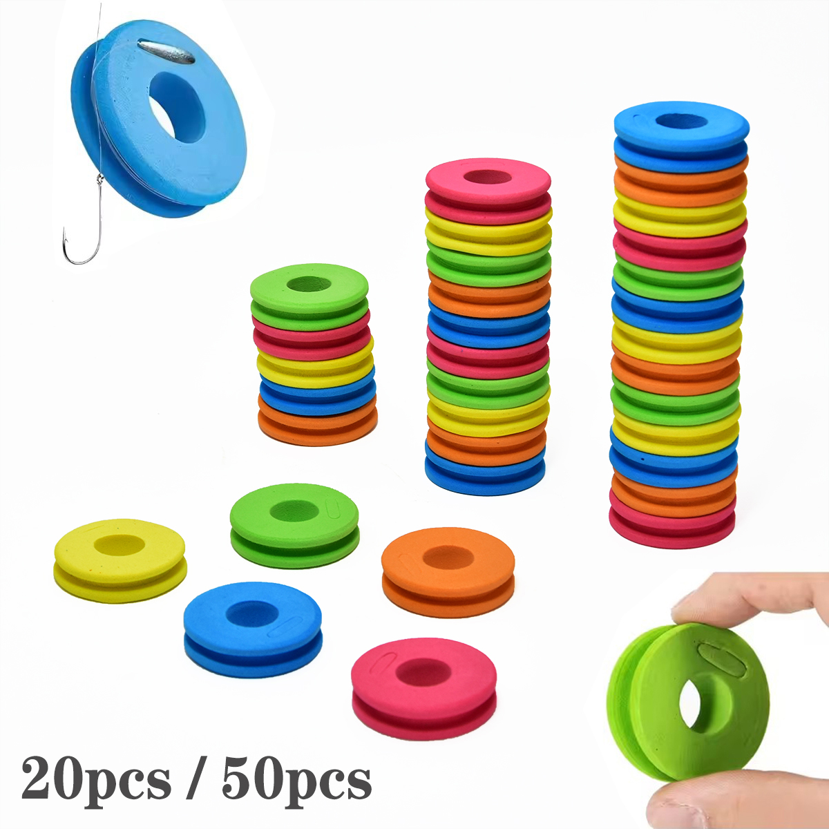 20/50pcs EVA Fishing Line Wind - Fishing Line Spool recensione e prezzo