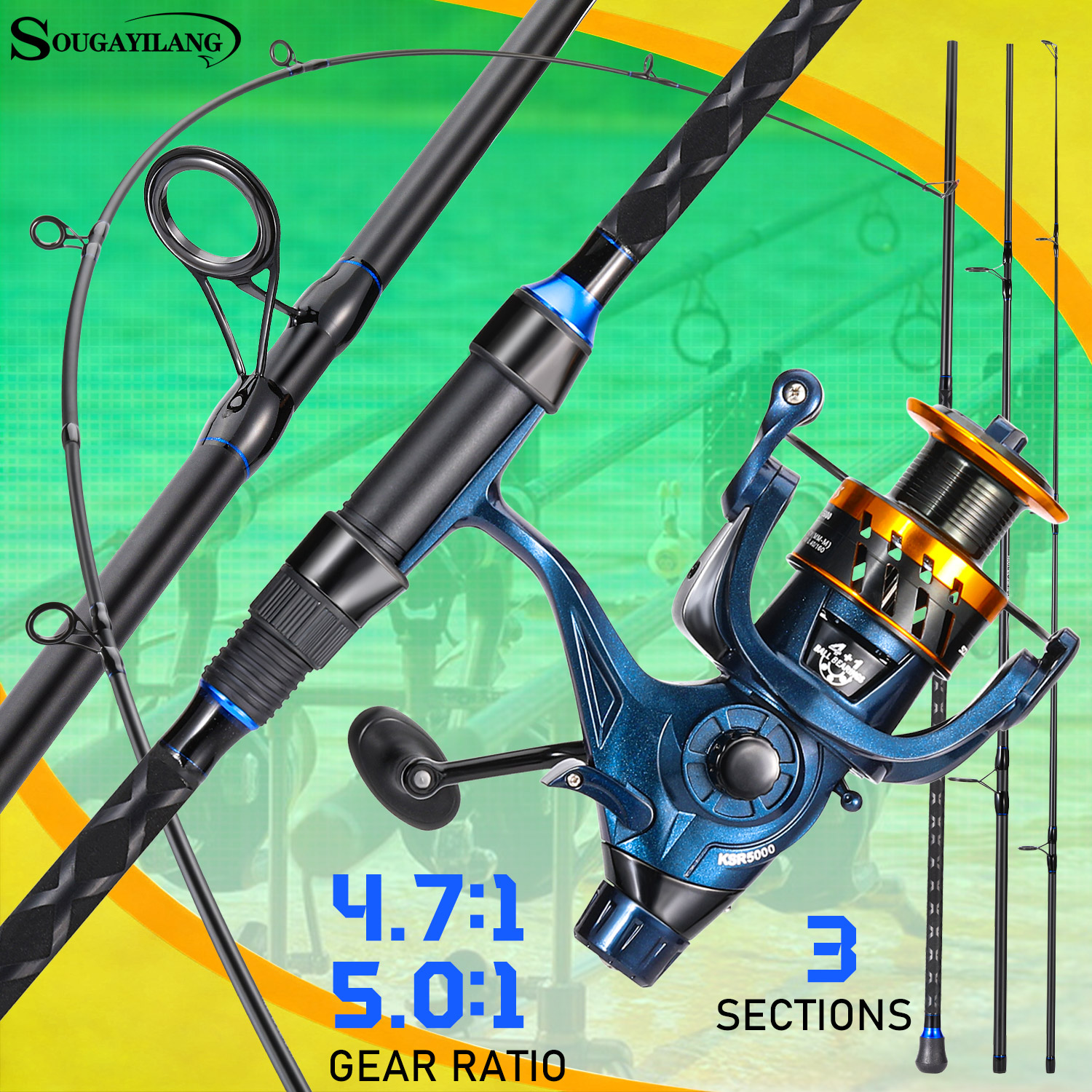 Sougayilang 3 Sections Surf Fi - Fishing Line Spooler recensione e prezzo