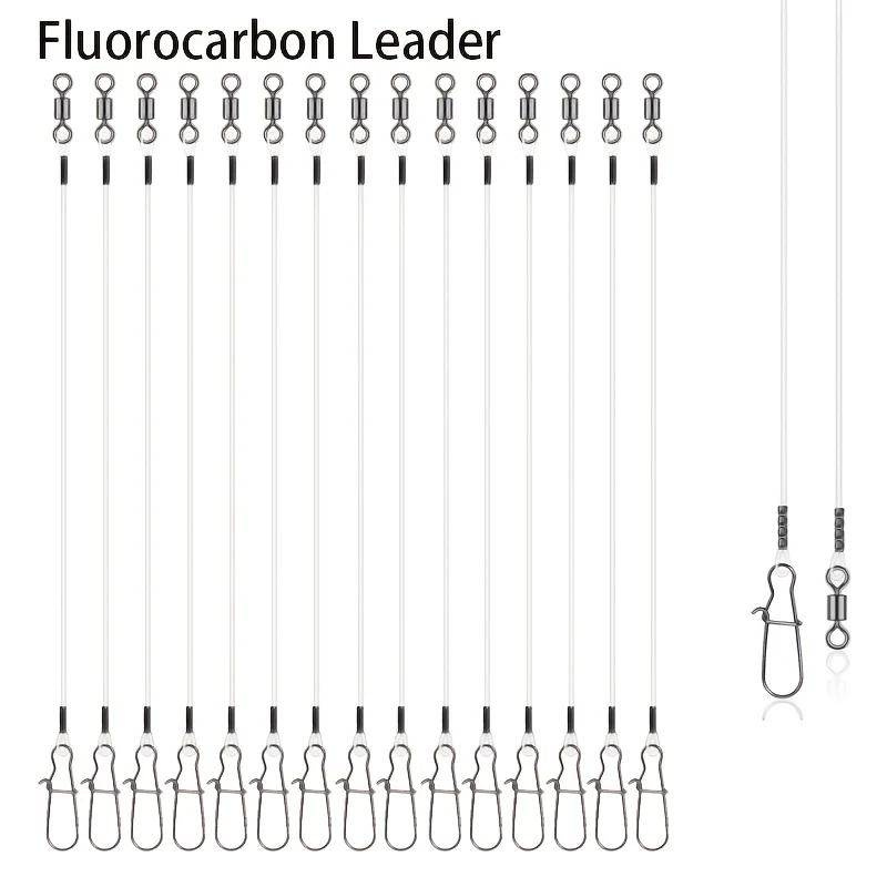 15pcs Fluorocarbon Wire Leader - Leader Line recensione e prezzo