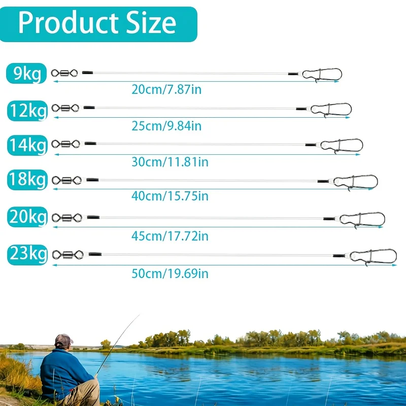 15pcs Fluorocarbon Wire Leader - Leader Line recensione e prezzo