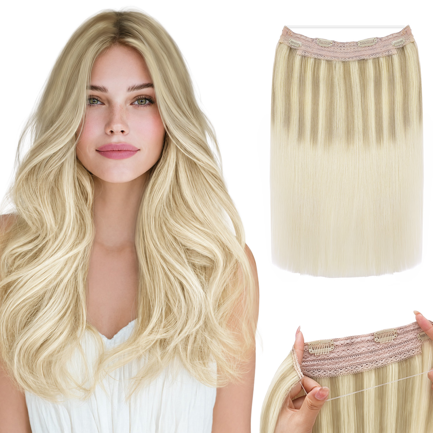 Sunmofavo Wire Halo Hair Exten - Tippet Line recensione e prezzo
