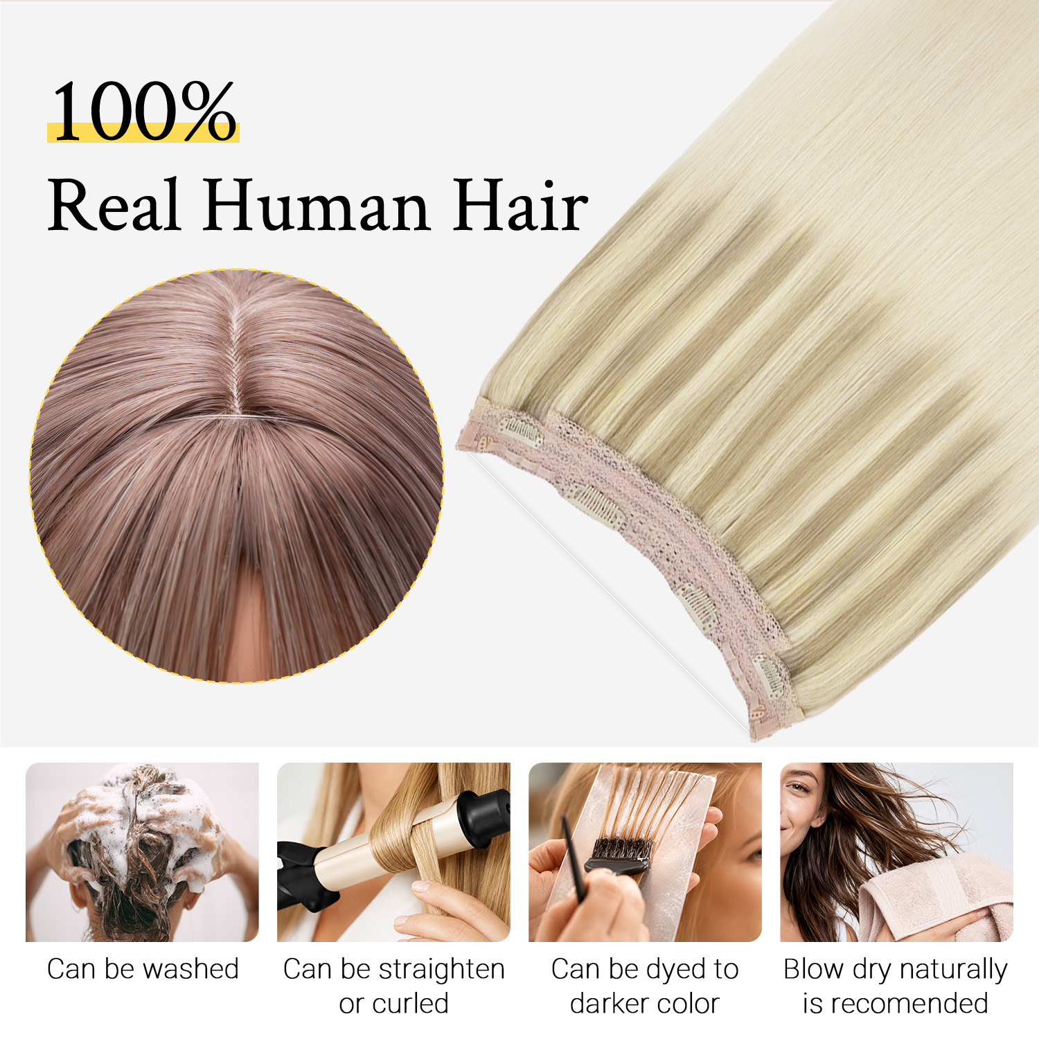 Sunmofavo Wire Halo Hair Exten - Tippet Line recensione e prezzo
