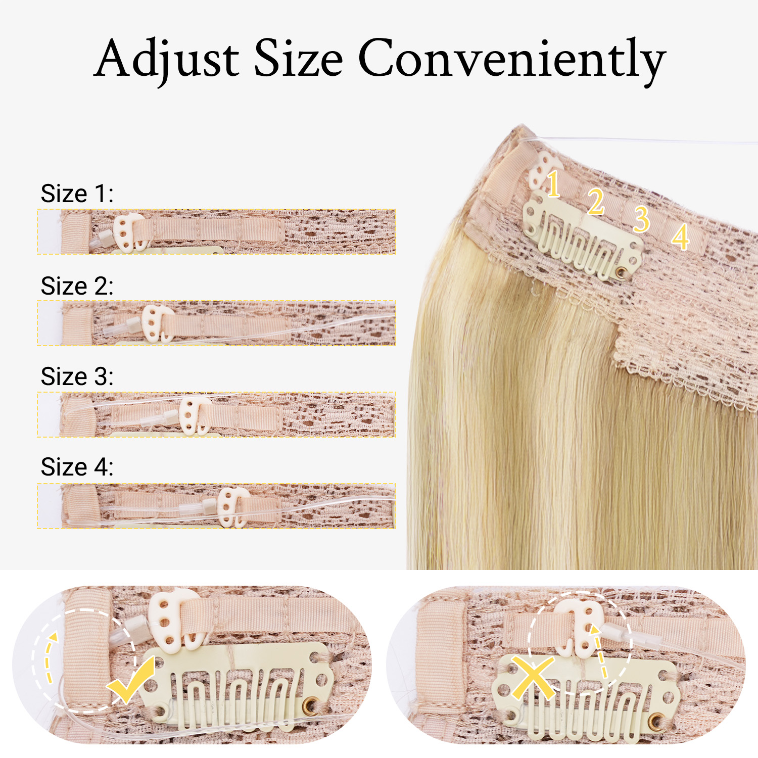 Sunmofavo Wire Halo Hair Exten - Tippet Line recensione e prezzo