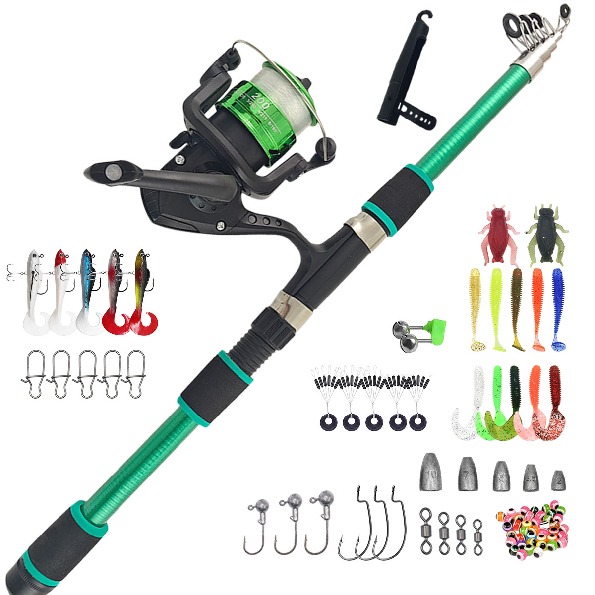 Portable Telescopic Fishing Ro - Fishing Line Spooler recensione e prezzo