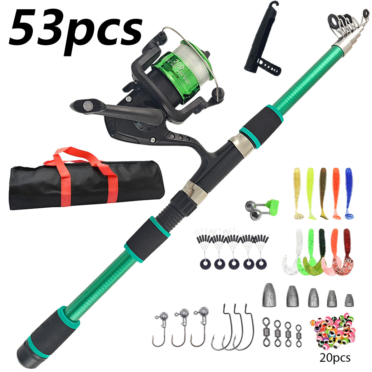Portable Telescopic Fishing Ro - Fishing Line Spooler recensione e prezzo