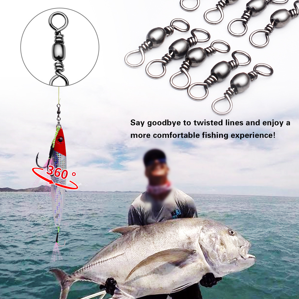 100Pcs Fishing Swivels Connect - Leader Line recensione e prezzo