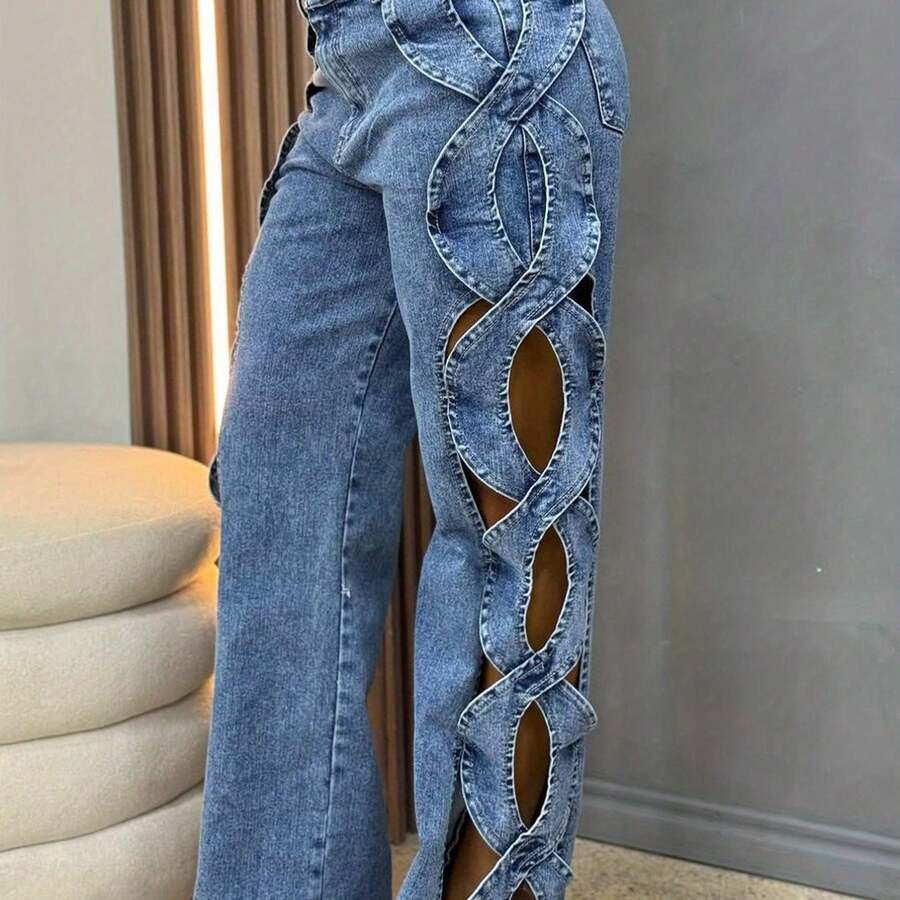 Womens Denim Trousers With Sid - Fly Line recensione e prezzo