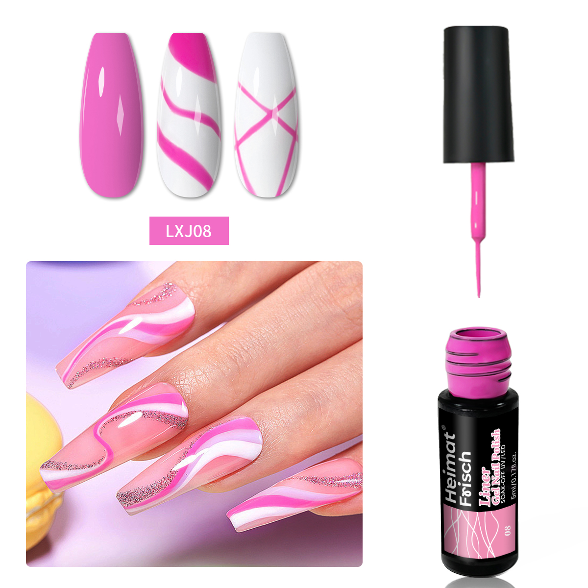 5 ml set Glitter Line Drawing  - Copolymer Line recensione e prezzo