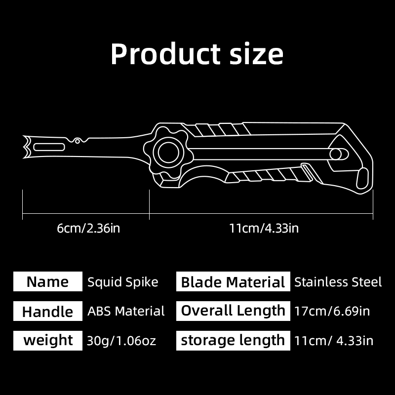 Squid Knife Stainless Steel Li - Saltwater Line recensione e prezzo