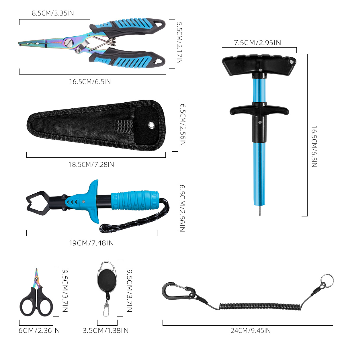 7-piece fishing tool set, prof - Saltwater Line recensione e prezzo