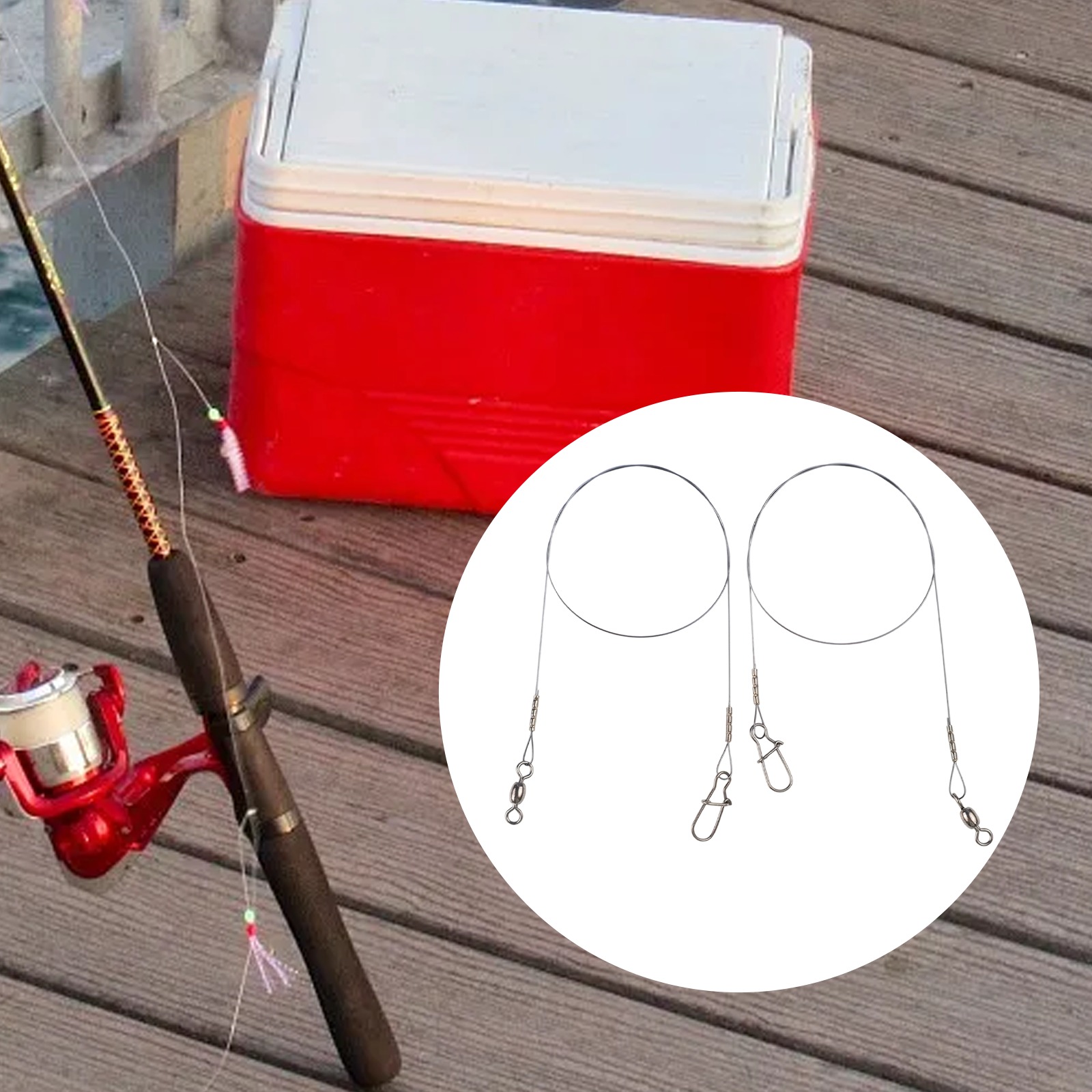 2pc Fishing Titanium Wire Lead - Leader Line recensione e prezzo