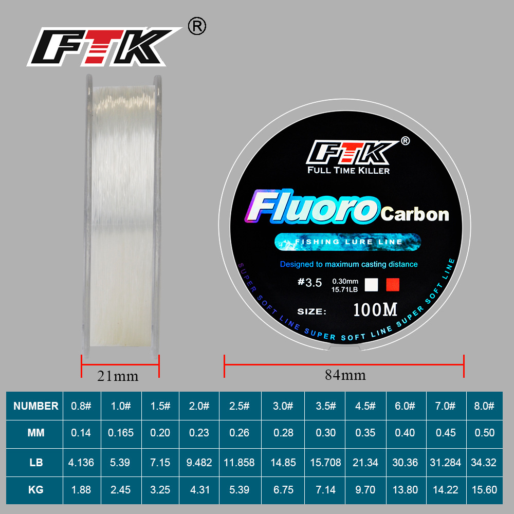 100M Fluorocarbon Coating Fish - Fluorocarbon Line recensione e prezzo