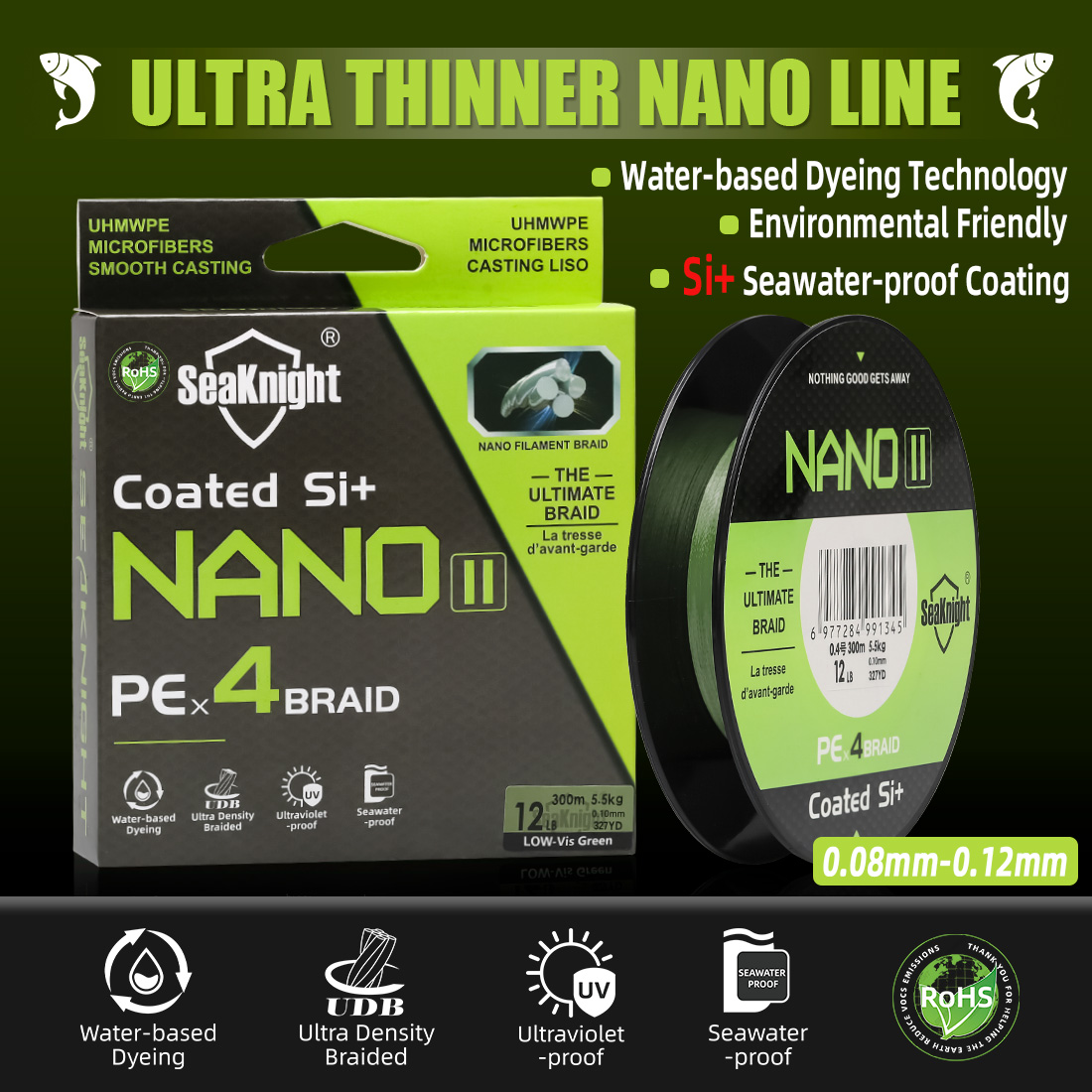 SeaKnight Brand NANO II Series - Copolymer Line recensione e prezzo