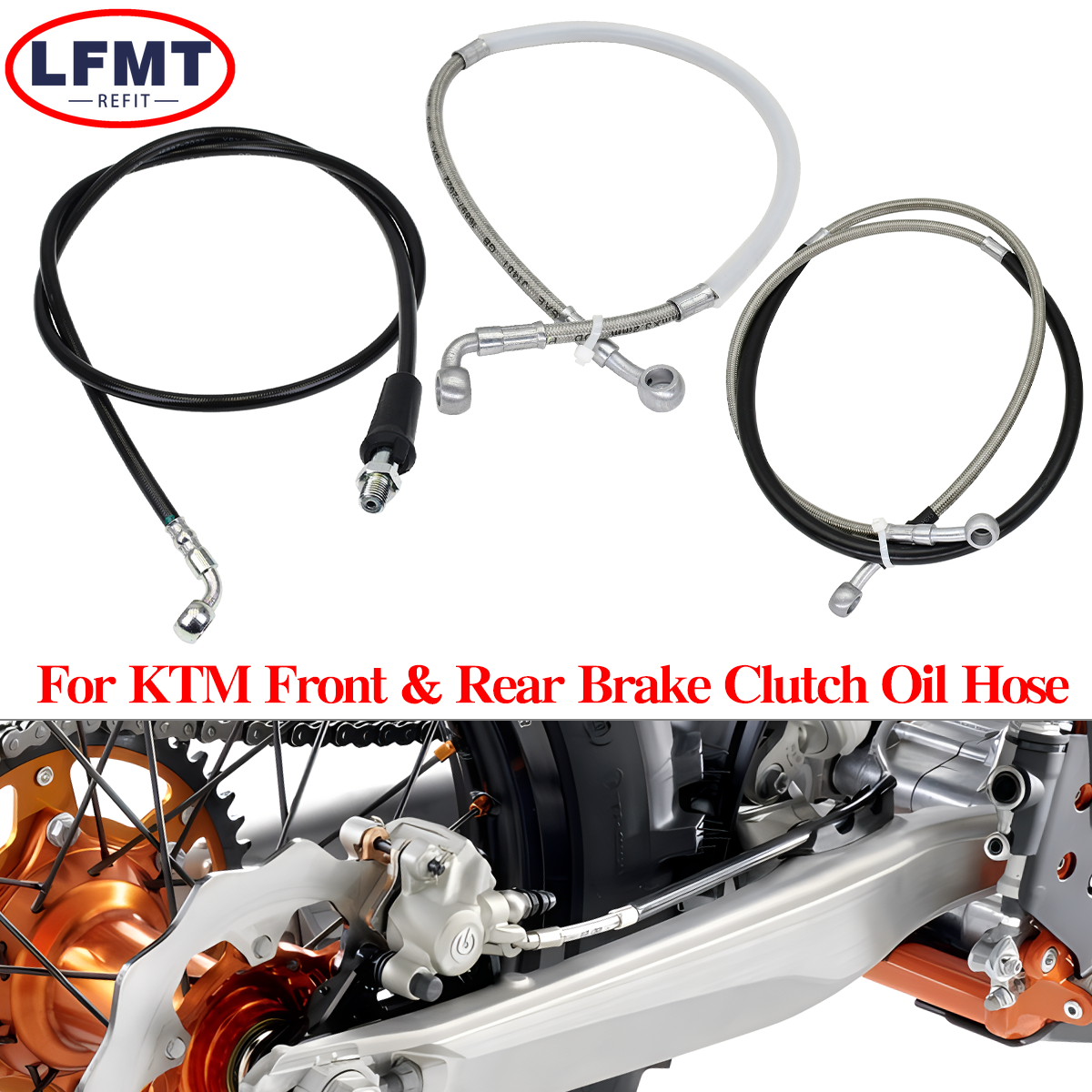 Motorcycle Rear Brake Oil Hose - Braided Line recensione e prezzo