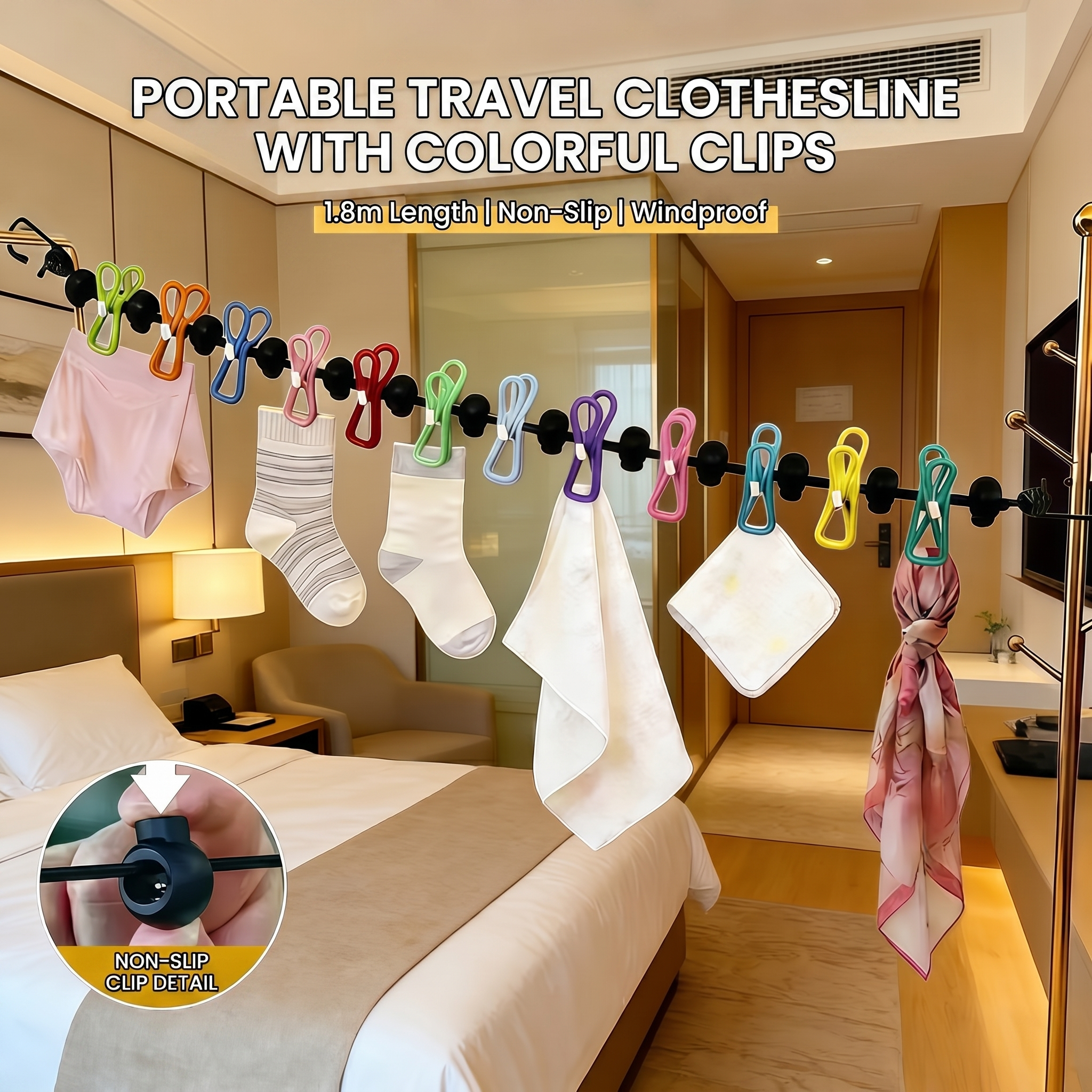 Travel Clothesline Clothes Lin - Tippet Line recensione e prezzo