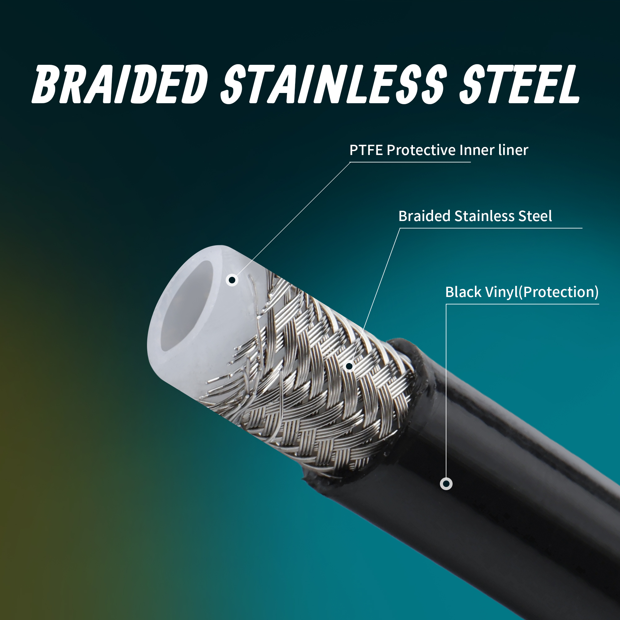 Upper Front Brake Line Oil Hos - Braided Line recensione e prezzo
