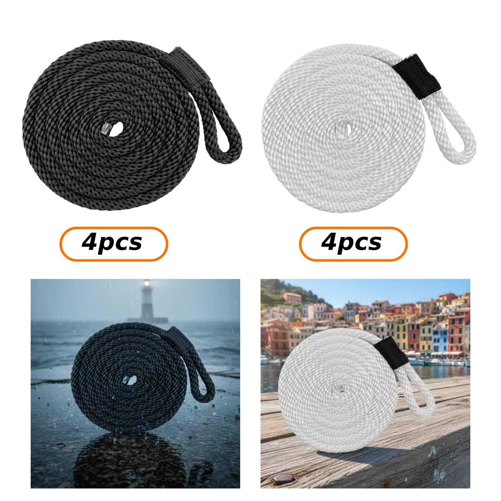 4 Pieces Docklines Mooring Rop - Braided Line recensione e prezzo