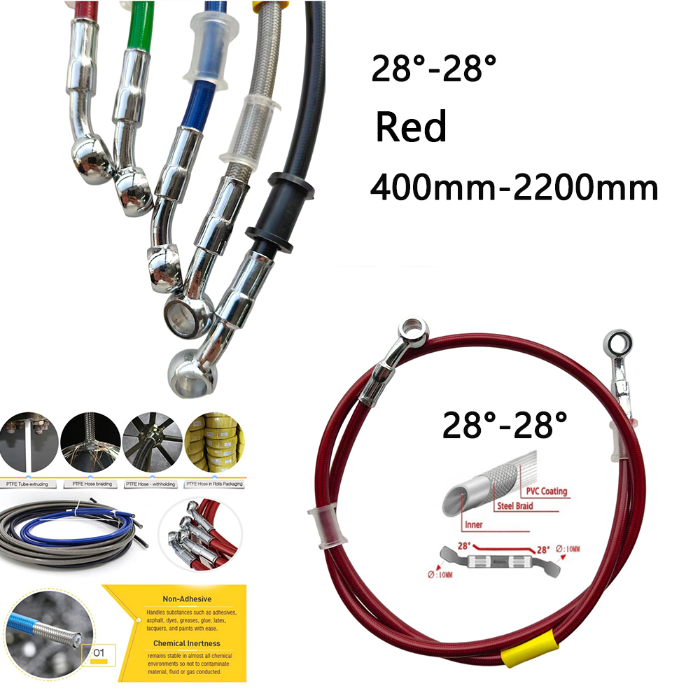 28-28 Red Universal Motorcycle - Braided Line recensione e prezzo